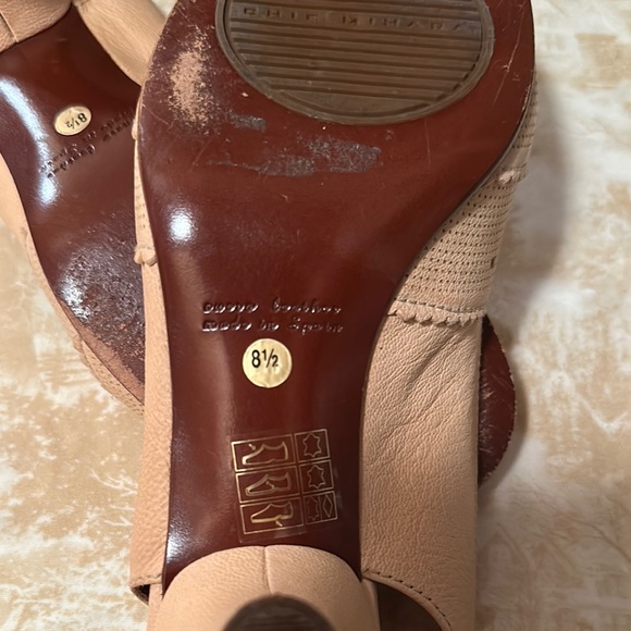 Beige Peep-Toe Slingback Sandals Chie Mihara - Picture 4 of 6